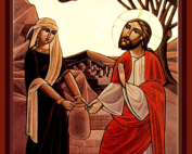 Woman at the Well Coptic Icon