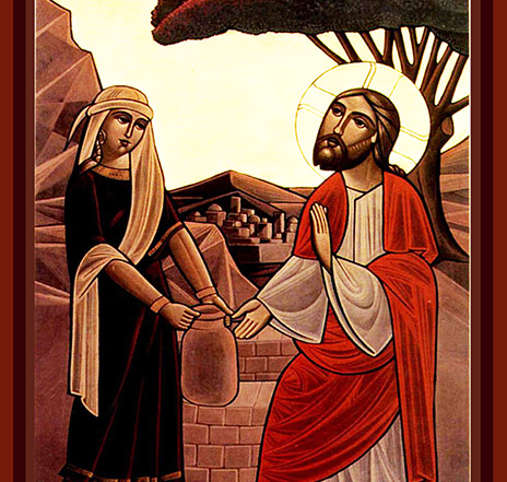 Woman at the Well Coptic Icon